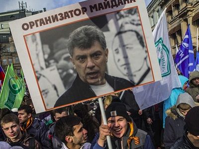 Портрет Немцова на митинге "Антимайдана", Москва, 21.2.15. Публикуется в sakralnaya-azhertva.blogspot.ru